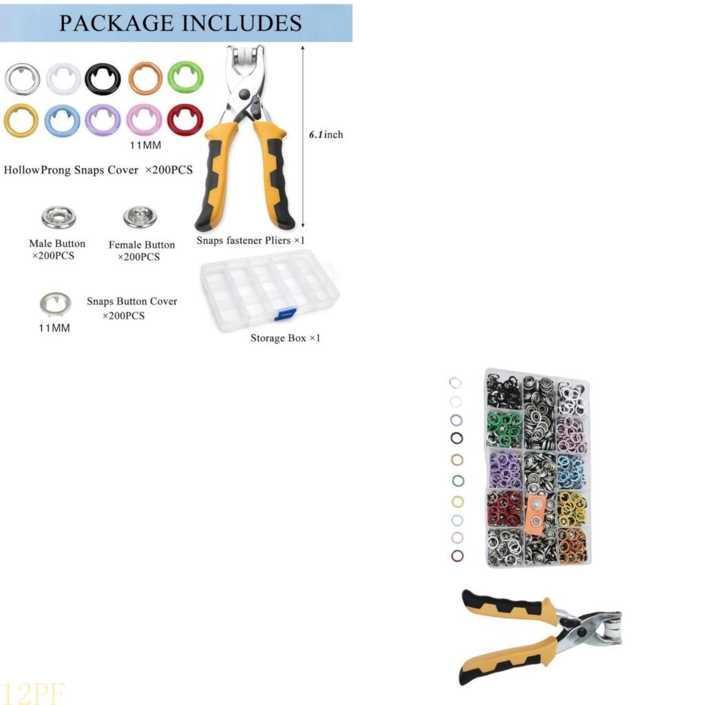 Snap Plier Setter - مشابك معدنية 12PF 11 مم مع