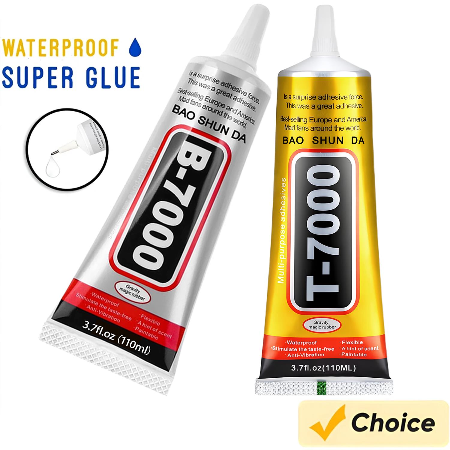 Contact Cement Glue - B-7000 لاصق اتصال واضح 15 مللي/50