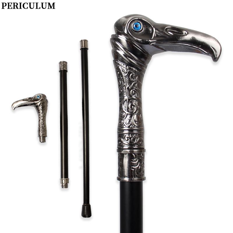 Detachable Cosplay Prop - عصا مشي فضية على شكل منقار