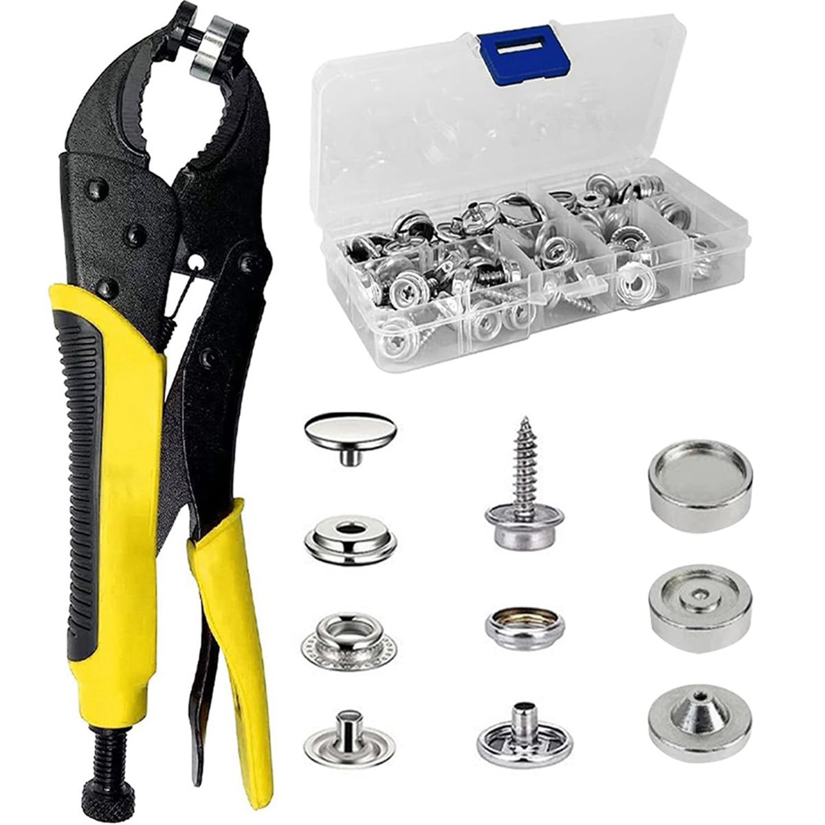 طقم أدوات تثبيت الأزرار القوية - مراجعة Snap Plier Setter وسعره