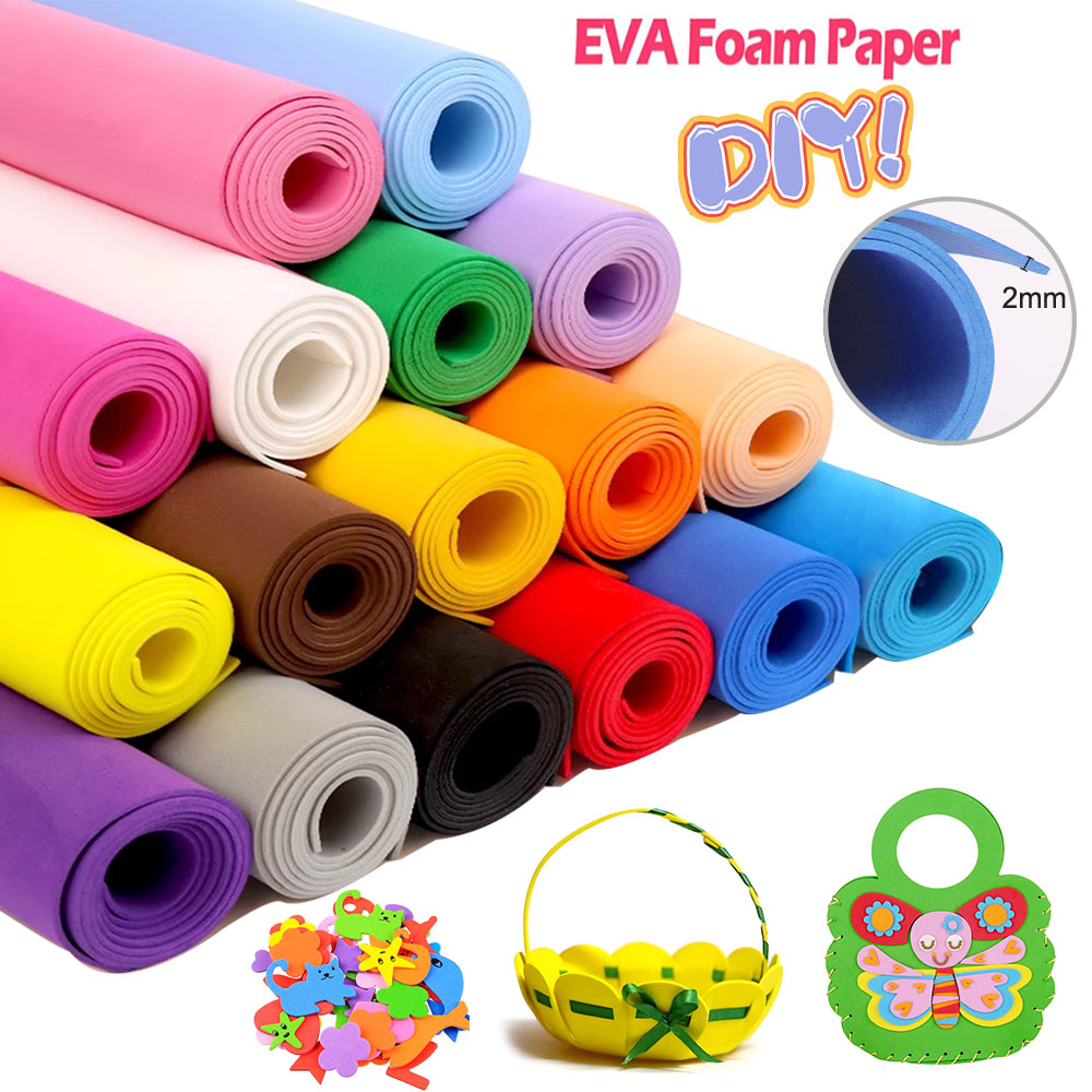 سميكة 2 مللي متر الملونة إيفا  - مراجعة Cosplay Props Eva Foam وسعره